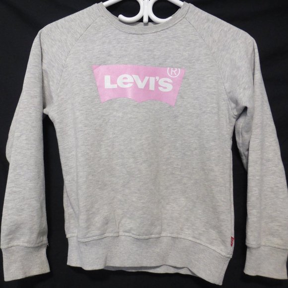 LEVI'S, size 10-12, girls, light grey sweatshirt